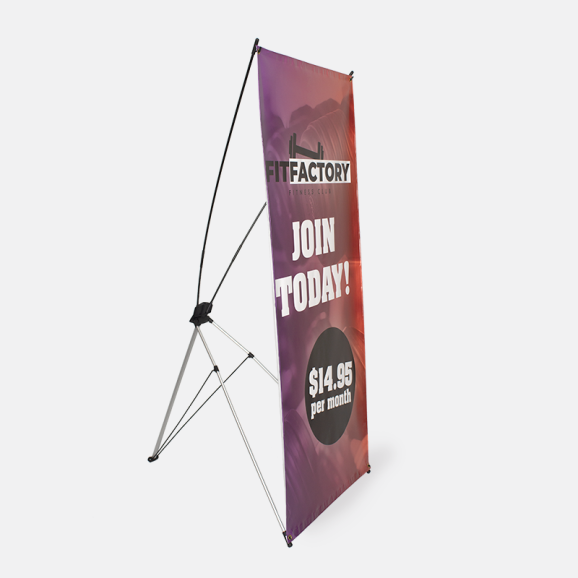 Standing banner deals