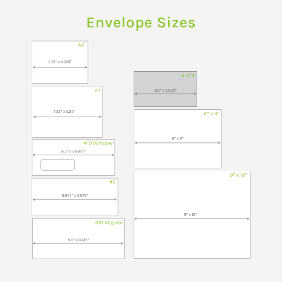 #6 3/4 Envelopes | Order #6 3/4 Envelope Sizes Online With Custom ...