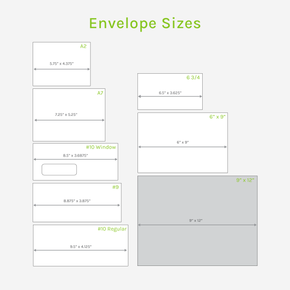 9x12 envelope template