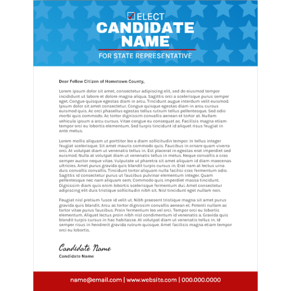 Political Letter Mailer 02