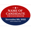 Political Sticker 09 - 3" x 2" Oval