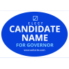 Political Sticker 16 - 3" x 2" Oval 