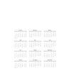 12" x 18" Poster Calendar - Blank Template