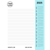 Tear Off Calendar 8.5" x 11" - 2025